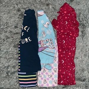 🌸Bundle! Girls Assorted Long Pajama Sets. Size 5